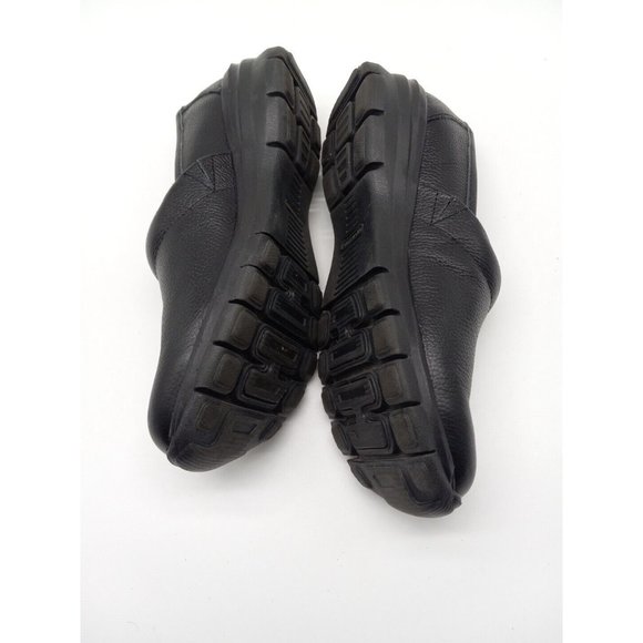 NURSE MATES Women's Libby Slip Resistant Black 10M Pillow Top Leather Slip-on - Picture 5 of 9